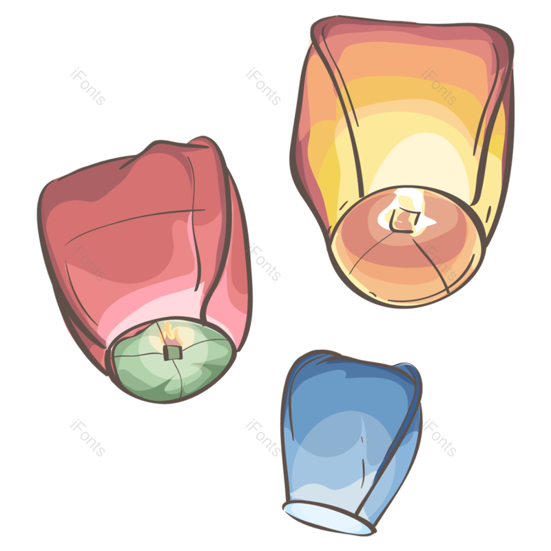 喜庆图片,装饰元素元素,矢量元素PNG,彩色灯笼免抠素材